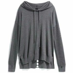 Harper Lane Antara Crochet Sleeve Hooded Pullover